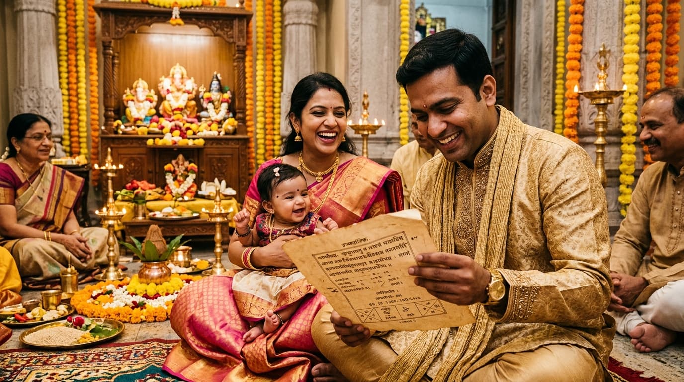 Sacred ceremony and auspicious muhurtha rituals